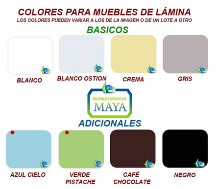 Colores Para Muebles Médicos de Lámina